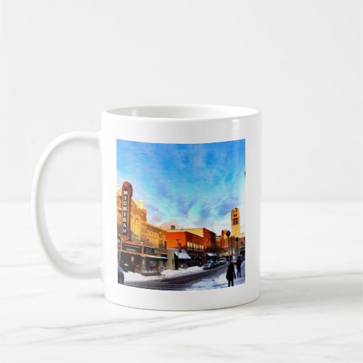 アナーバーの冬の日 コーヒーマグカップ (左)