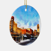 アナーバーの冬の日 セラミックオーナメント (右)