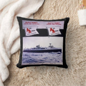 アナーバーの鉄道自動フェリーミシガン湖 クッション (ブランケット)