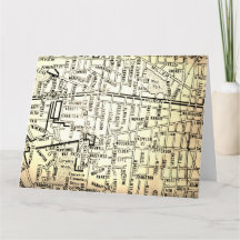 アナーバーのMIのヴィンテージの地図