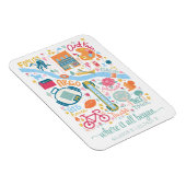 アナーバーミシガンマップカスタム座標 マグネット (右側)