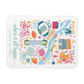 アナーバーミシガンマップカスタム座標 マグネット (横)