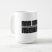 アナーバー - ミシガン州 コーヒーマグカップ (正面左)