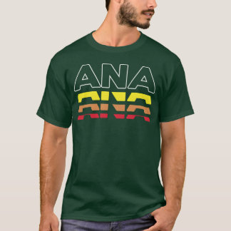 アナ ファースト ネーム ファニー ビンテージ サンセット アナ ボーイ Tシャツ