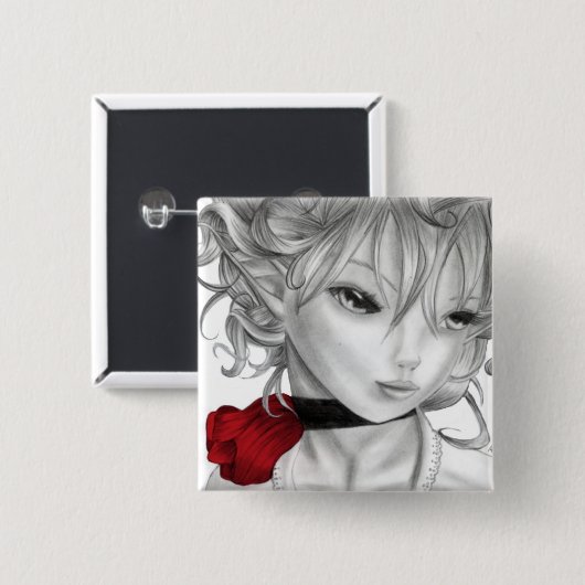 アナMarie 缶バッジ (正面&裏面)