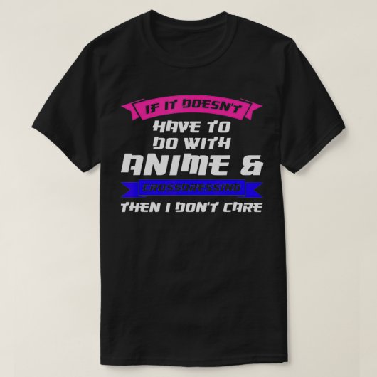 アニもしメではなく、アニメドラの格好を変える Tシャツ (デザイン正面)