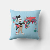 アニアックス |ヤッコの世界地図グラフィック クッション (裏面)