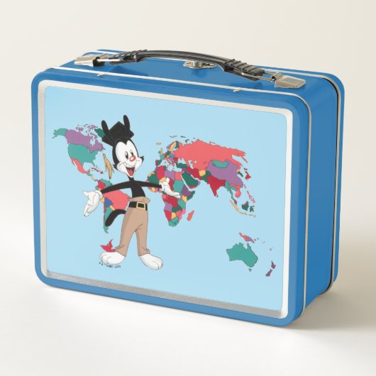 アニアックス |ヤッコの世界地図グラフィック メタルランチボックス (裏面)