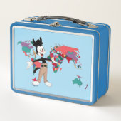 アニアックス |ヤッコの世界地図グラフィック メタルランチボックス (正面)