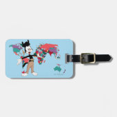 アニアックス |ヤッコの世界地図グラフィック ラゲッジタグ (正面横)