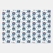 アニアックス |ヤッコ、ワッコ、ドットサークルパターン ラッピングペーパーシート (正面2)