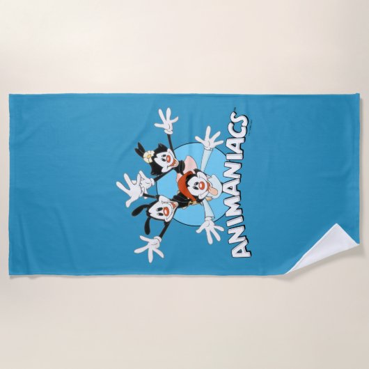 アニアックス |ワーナー兄弟姉妹アームズワイドグラフィック ビーチタオル (正面)