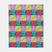 アニアックス |ワーナー兄弟姉妹ポップ・アートのアートグラフィック フリースブランケット (正面)