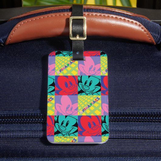 アニアックス |ワーナー兄弟姉妹ポップ・アートのアートグラフィック ラゲッジタグ (正面インサイチュ2)