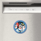 アニアックス |ワーナー兄弟姉妹円グラフィック マグネット (インサイチュ (食洗機))