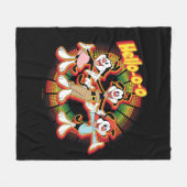 アニアックス | Hello-oレトロイコライザグラフィック フリースブランケット (正面(横))