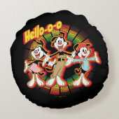 アニアックス | Hello-oレトロイコライザグラフィック ラウンドクッション (裏面)