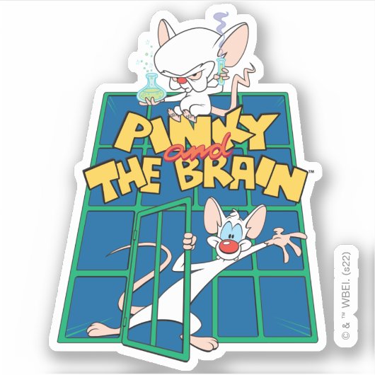 アニアックス | PinkyとThe Brain Cage Graphic シール (正面)