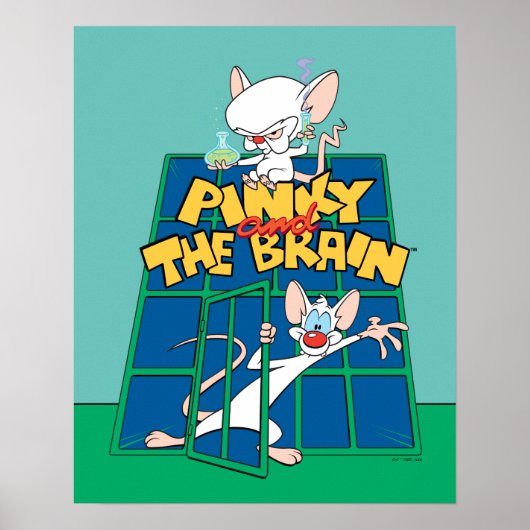 アニアックス | PinkyとThe Brain Cage Graphic ポスター (正面)