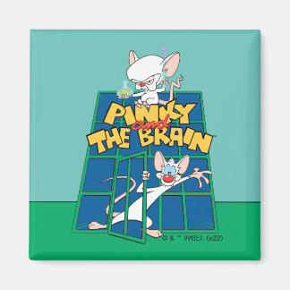 アニアックス | PinkyとThe Brain Cage Graphic マグネット