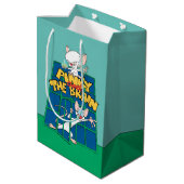 アニアックス | PinkyとThe Brain Cage Graphic ミディアムペーパーバッグ (裏面アングル)