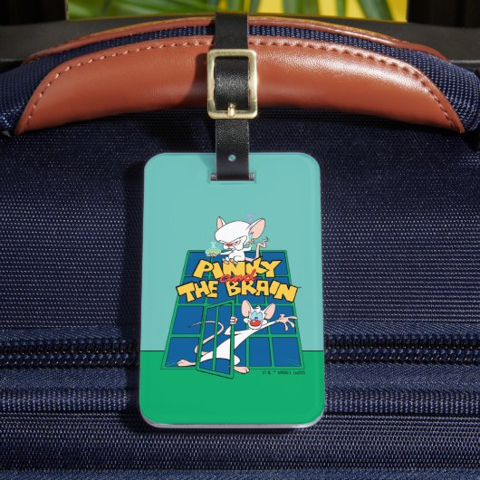 アニアックス | PinkyとThe Brain Cage Graphic ラゲッジタグ (正面インサイチュ2)