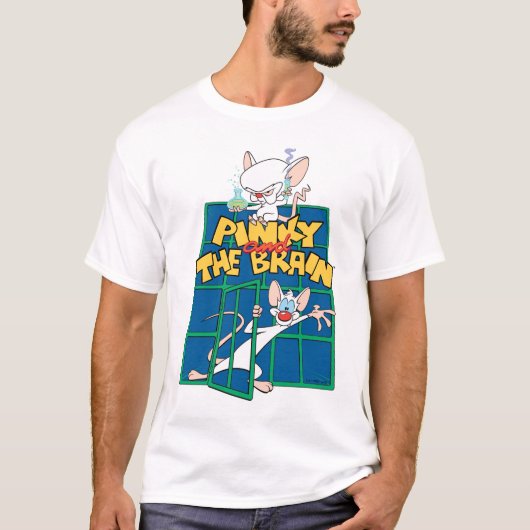 アニアックス | PinkyとThe Brain Cage Graphic Tシャツ (正面)