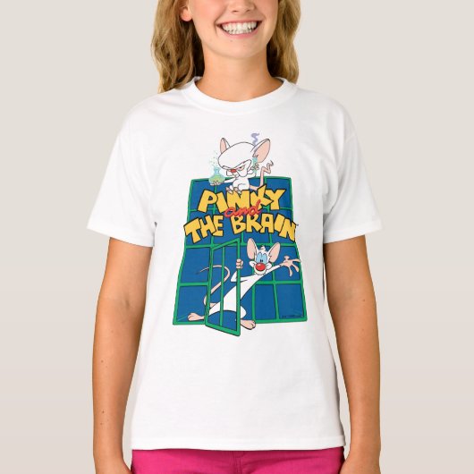 アニアックス | PinkyとThe Brain Cage Graphic Tシャツ (正面)