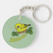 アニアニアウハワイフォレストバード キーホルダー (裏面)