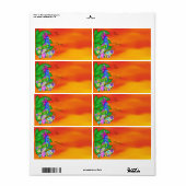 アニカ熱帯鳥ギフトラベルラベル ラベル (フルシート)