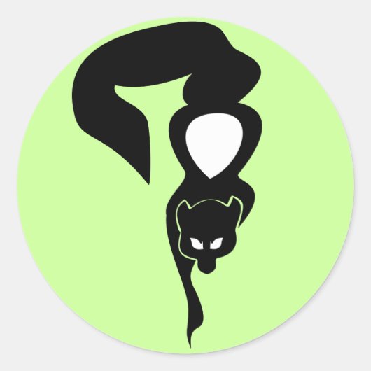 アニシナベックドデムワウビシャシュステッカー ラウンドシール (正面)