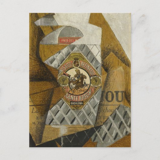 アニスデルモノのボトルbyフアン・グリス ポストカード (正面)