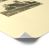 アニストン，アルパノラママップ – 1887 ポスター (角)