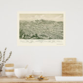 アニストン，アルパノラママップ – 1888 ポスター (キッチン)