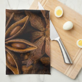 アニス星模様 キッチンタオル (四つ折り)