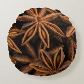 アニス星模様 ラウンドクッション (正面)