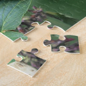 アニス・ヒソップの花に咲くアンナのハミングバード ジグソーパズル (側面)