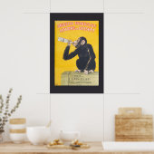 アニゼッタ・エヴァンゲリスティ - 1925 ヴィンテージ スタイルのサル ポスター (キッチン)