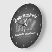アニタダンブレーキダンススタジオ ラージ壁時計 (傾斜)