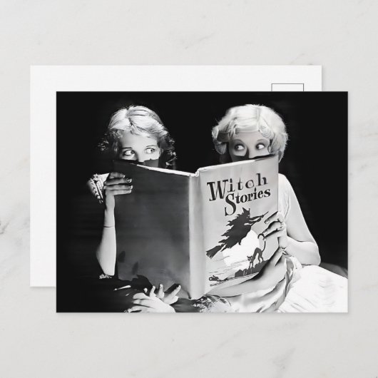 アニタページ&グウェンリー映画スター、ハロウィーン写真 ポストカード (正面/裏面)