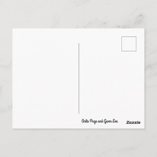 アニタページ&グウェンリー映画スター、ハロウィーン写真 ポストカード (裏面)