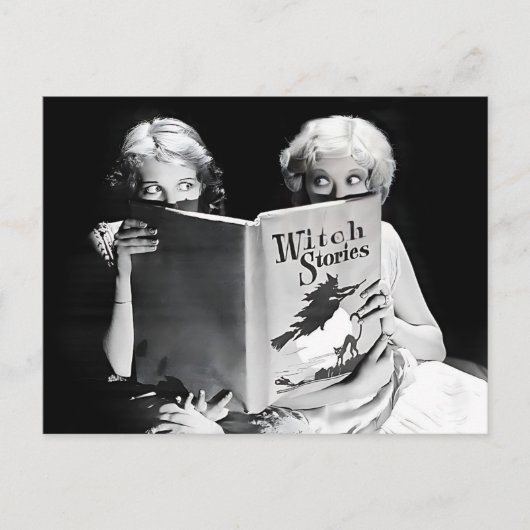 アニタページ&グウェンリー映画スター、ハロウィーン写真 ポストカード (正面)