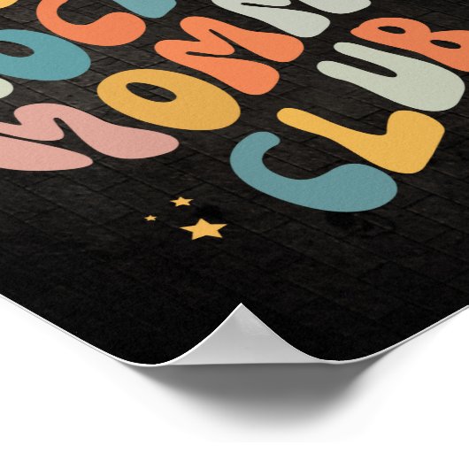 アニットソーシャルモンマクラブレトロ ポスター (角)