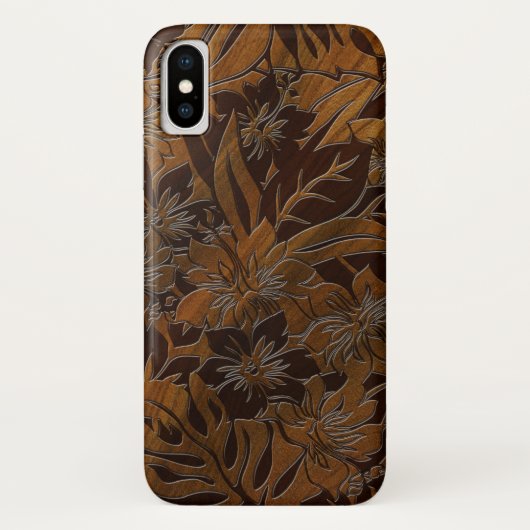 アニニビーチフェイクウッドハワイアンiPhone 7ケース Case-Mate iPhoneケース (裏面)