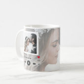 アニバシャーファーストダンスソングラブカップル写真  コーヒーマグカップ (正面左)