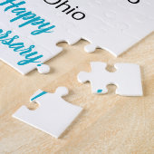 アニバーサリーおもしろいとハートのホワイト: ジグソーパズル (側面)