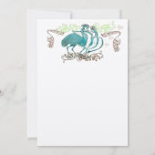 アニバーサリーお洒落ラブバード招待状 招待状 (裏面)