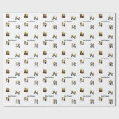 アニバーサリーかわいいカップル🎉一緒に老ける漫画 ラッピングペーパー (フラット)