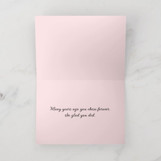 アニバーサリーさくらんぼがピンクに咲く 箔シーズンカード (内側レイダウン)