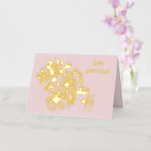 アニバーサリーさくらんぼがピンクに咲く 箔シーズンカード (蘭)